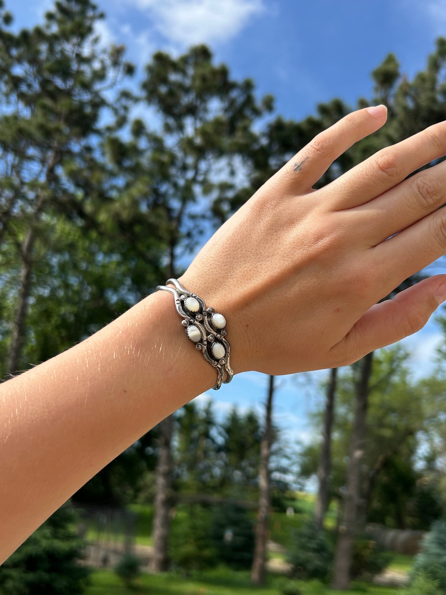 Mother of Pearl Detail Cuff