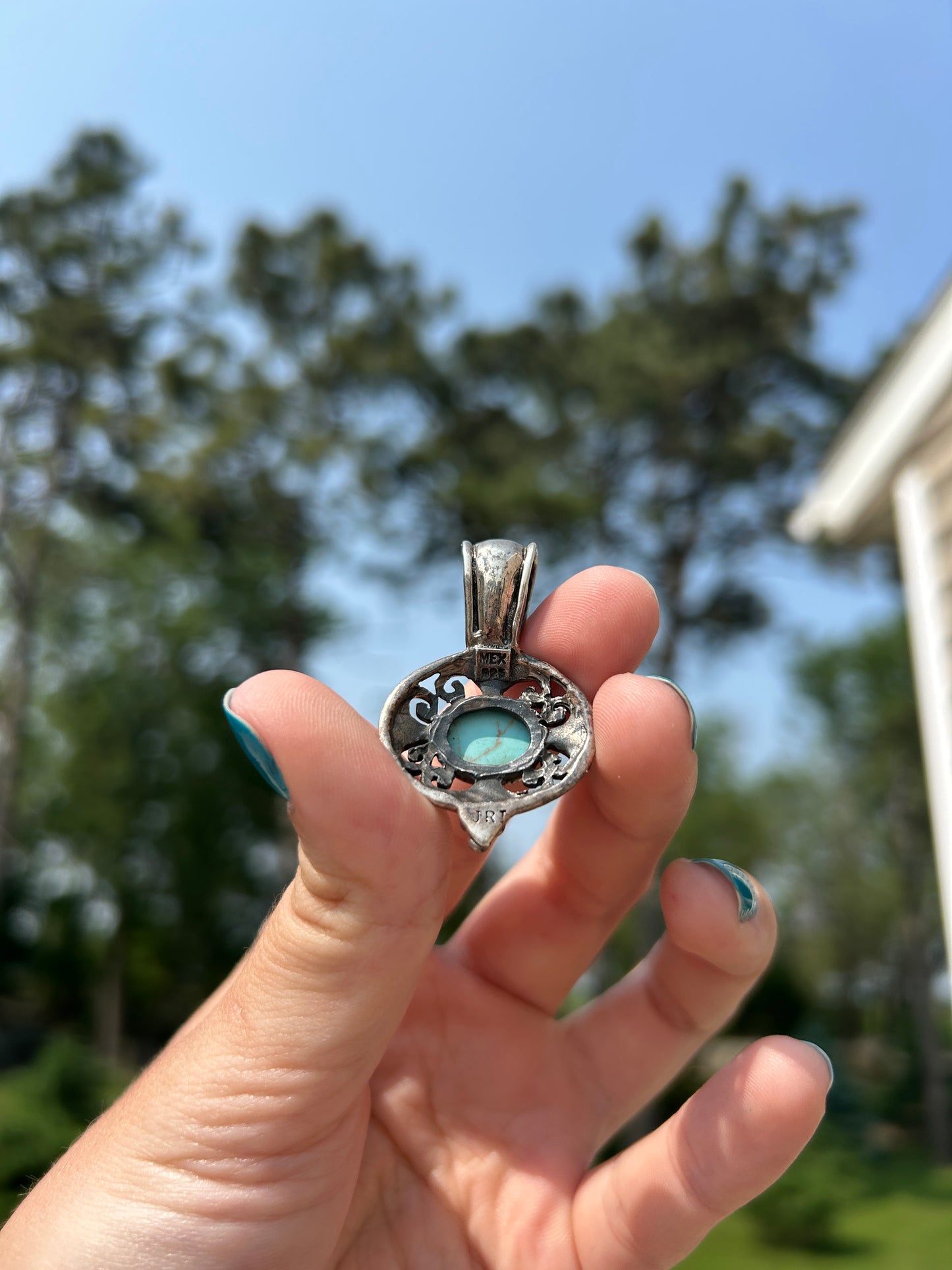 Sterling and Turquoise Pendant