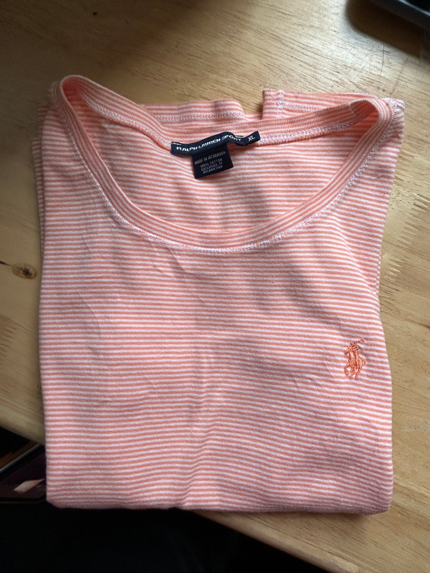 Orange Striped Ralph Lauren