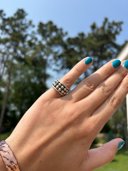 Sterling Bubble Ring