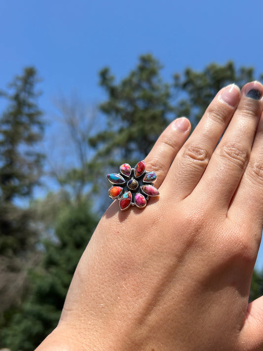 Pink & Purple Dahlia Adjustable
