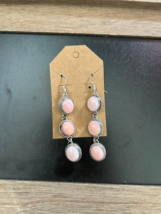 Pink Conch Dangles