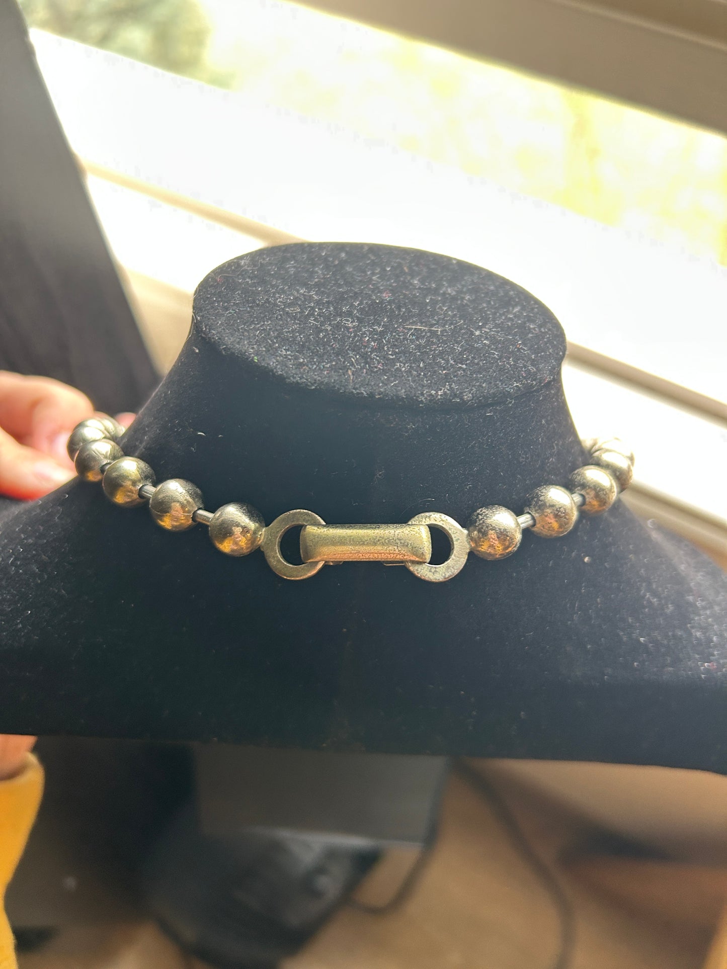 Sterling Silver Textured Necklace
