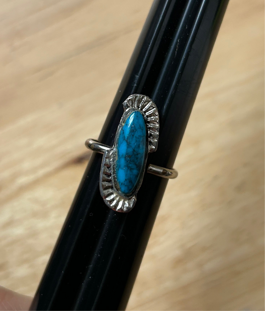 Dark Blue Stone Ring
