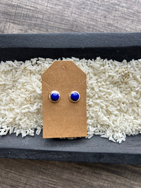 Blue Lapis Studs