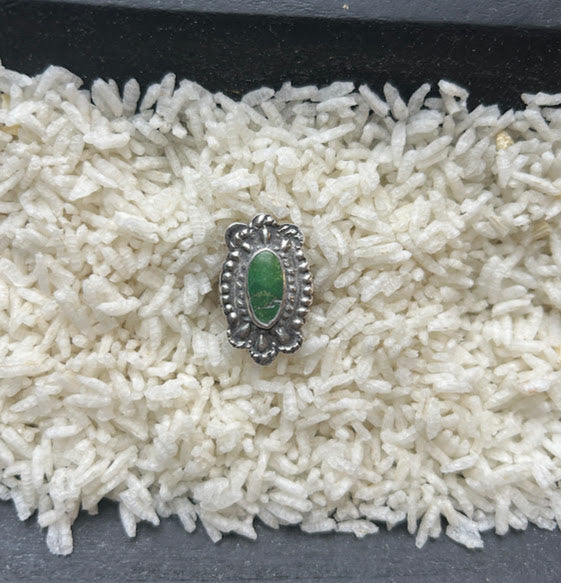 Sterling & Malachite ring