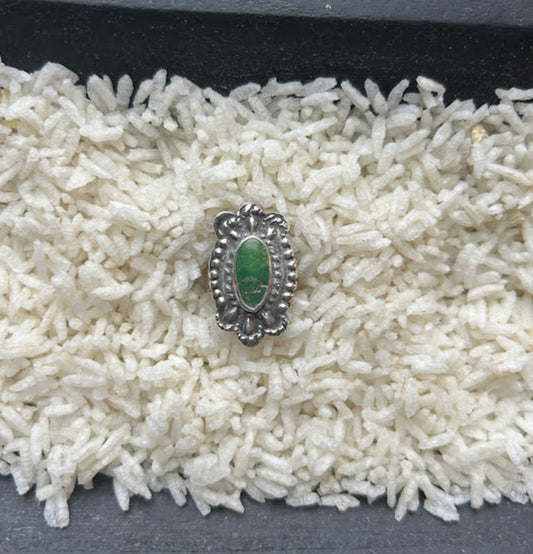 Sterling & Malachite ring